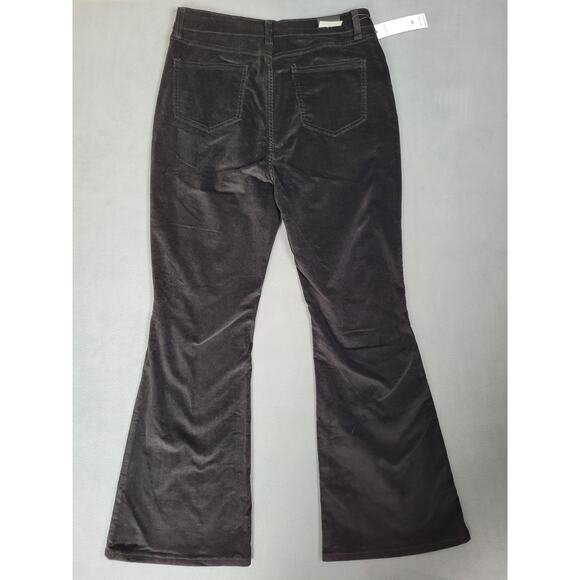 Qazel Vorrlon Womens Corduroy Pants High Waist Flare Wide Leg Pockets Size 16 - Picture 7 of 8